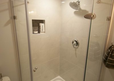 custom basement remodel auburn landing custom builder bathroom shower