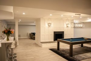 custom basement remodel auburn landing custom builder home pool table