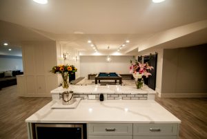 custom basement remodel auburn landing custom builder kitchen